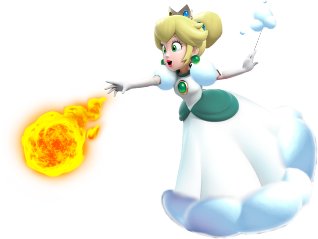 Fire Princess Lumi - Super Mario Princess Lumi (649x488), Png Download