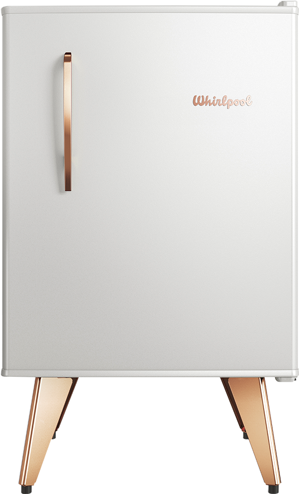 Heladera Compacta Retro Ice White 76 Lts - Frigobar Brastemp Retrô Branco 76 Litros Bra08bb 220v (621x1000), Png Download