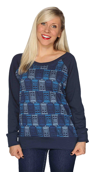 Tessellated Tardis Pullover- I Am A Nerd Girl And I - Doctor Who (750x750), Png Download