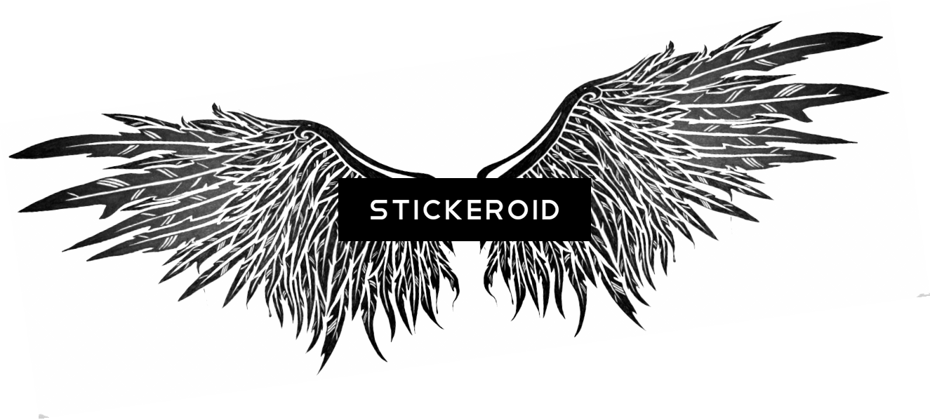 Wings Tattoos - Illustration (1325x599), Png Download