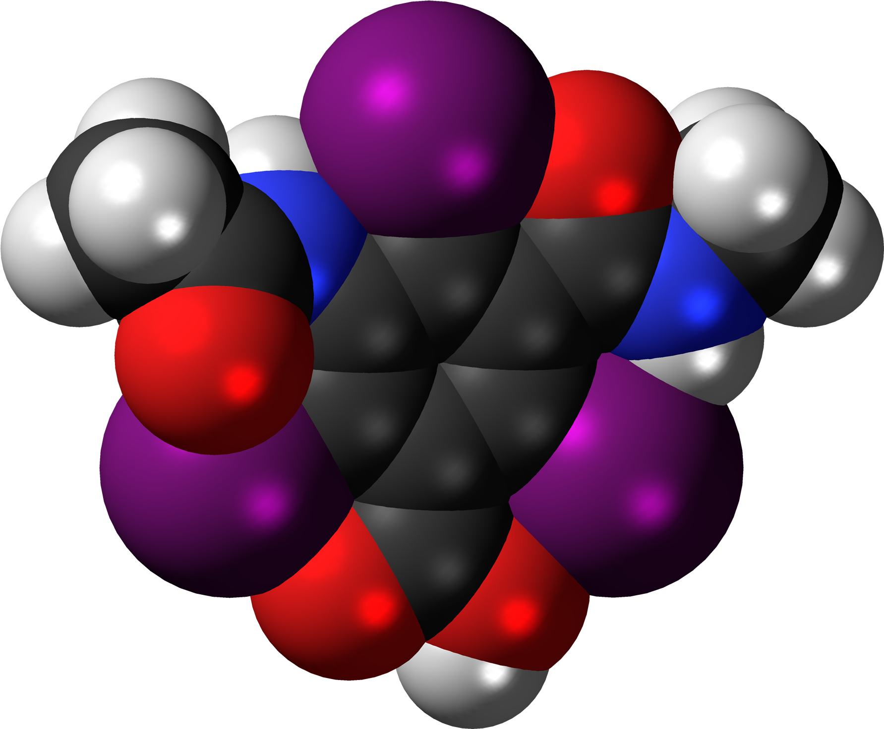 File - Iotalamic Ac - Ioglicic Acid (2000x1689), Png Download
