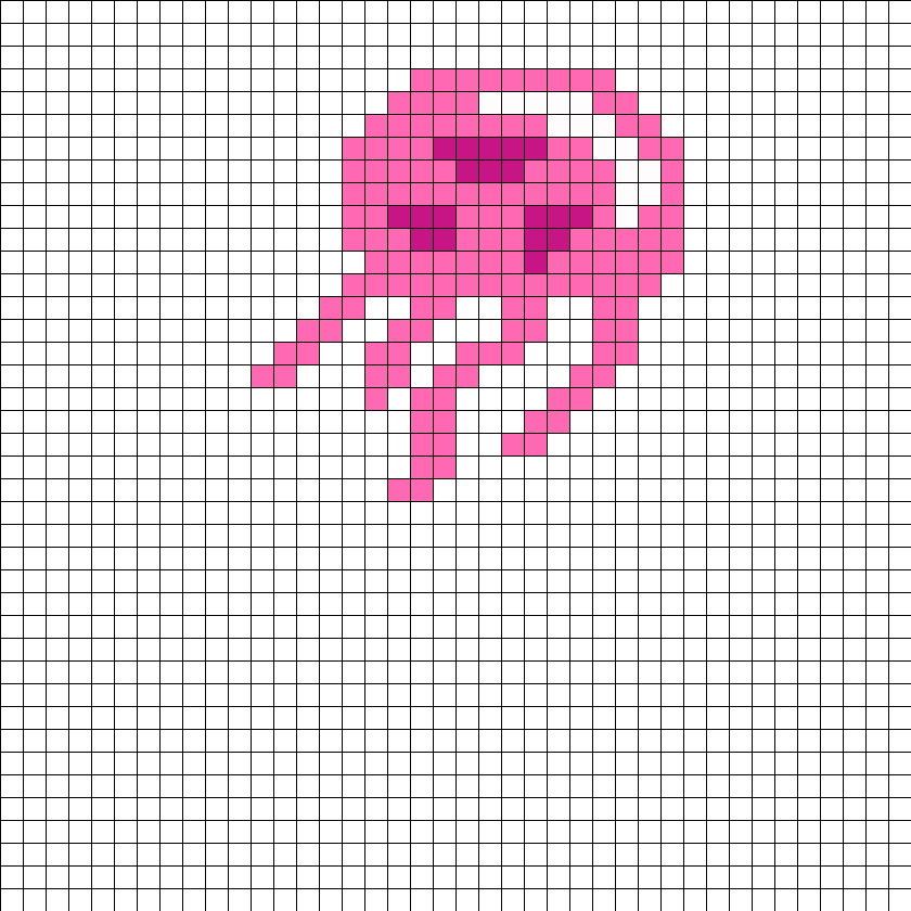 Jellyfish Perler Bead Pattern (840x840), Png Download