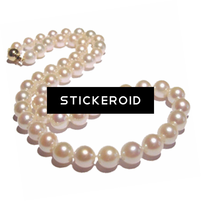 Pearl String Pearls - Freshwater Cultured Pearl Row Necklace (676x677), Png Download