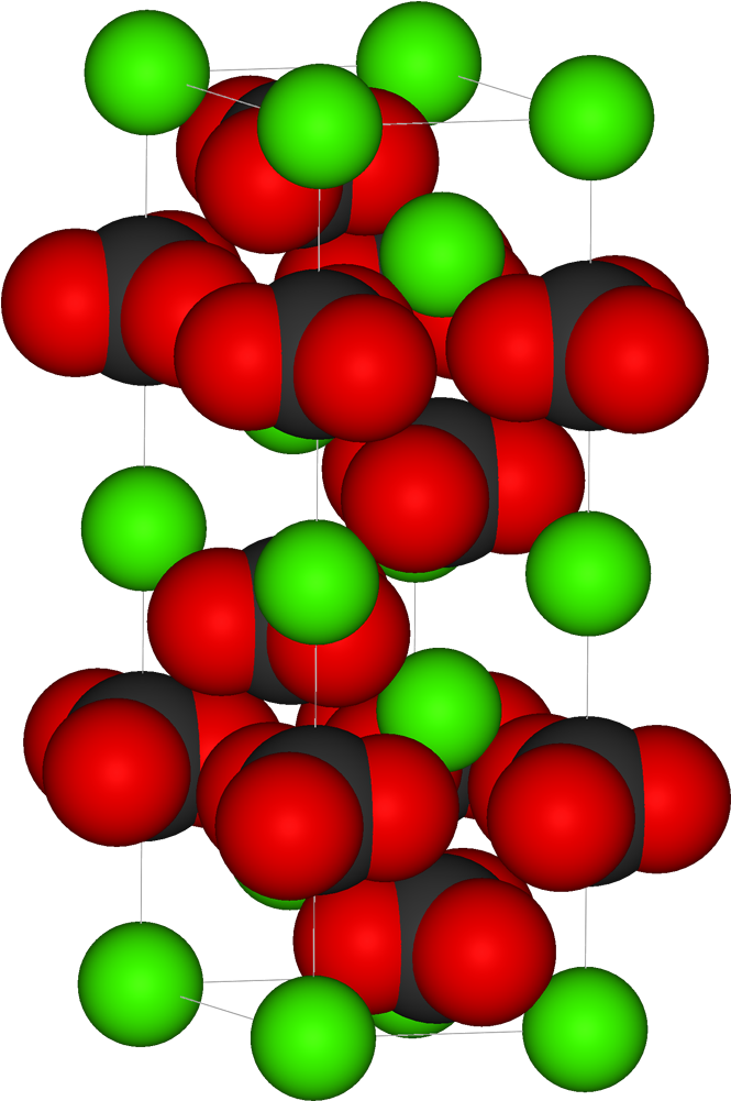 Calcite Unit Cell 3d Vdw - Calcite Formule Chimique (764x1100), Png Download