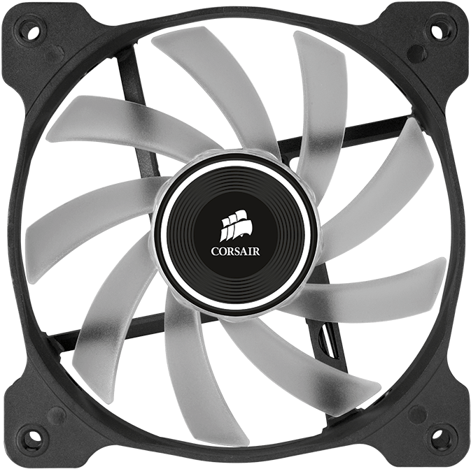 Less Noise And Turbulence Than Typical Case Fans - Corsair Air Series Led Af120 Quiet Edition (800x800), Png Download
