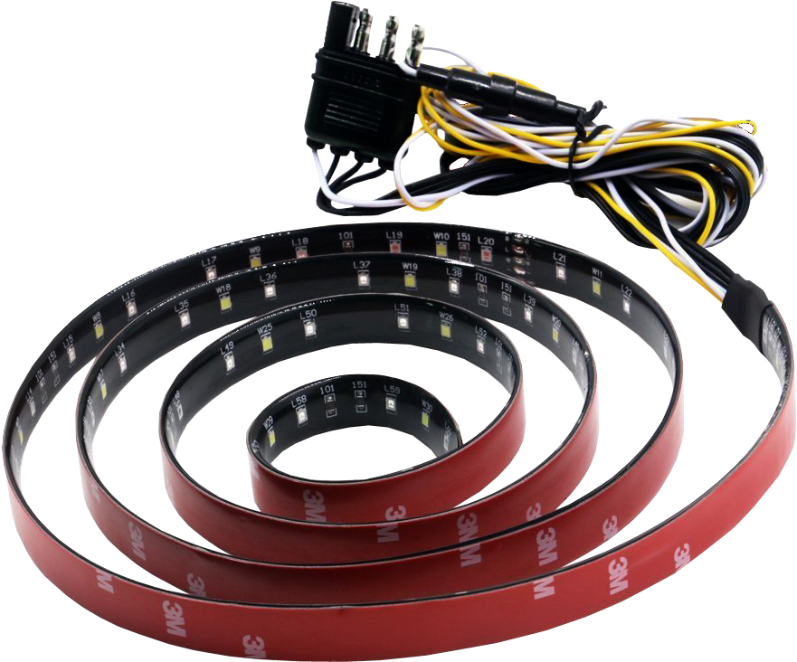 Led Tailgate Light Bar Light Strip - Led Tail Light Strip (1002x896), Png Download