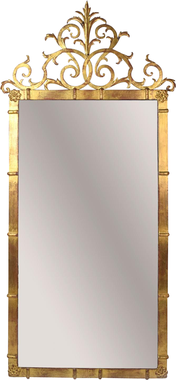 Svg Royalty Free Stock Silver Gilt Framed Elegance - Mirror (1440x1440), Png Download