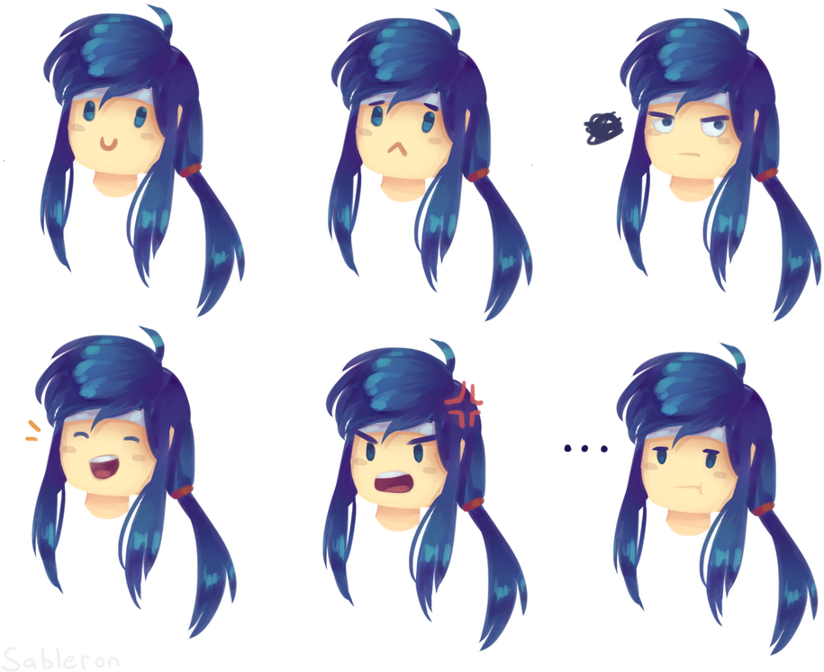 Doodled Some Cute Little Seliph Emoticons - Emoticon (960x768), Png Download