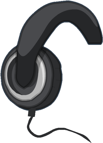 Accesorios De Computadora - Radio Headphones Png (554x604), Png Download