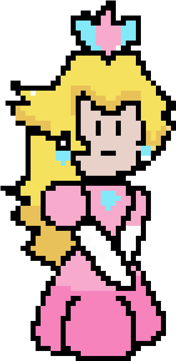 Princess Peach - Cartoon (460x770), Png Download