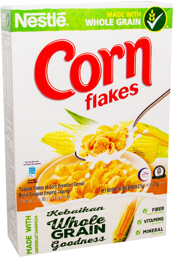 Nestle Corn Flakes Cereal 275 Gm - Nestle (1000x1000), Png Download