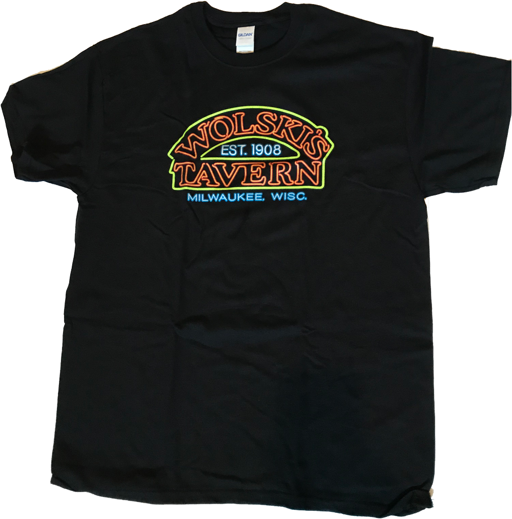 Wolskis Tavern Neon Sign Black T (1000x1049), Png Download
