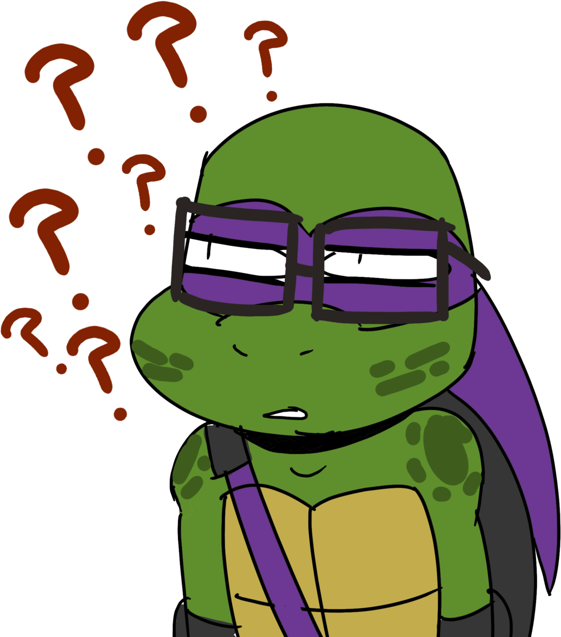 I Present To You The Worst Donatello I've Ever Drawn - Cartoon (1280x1280), Png Download