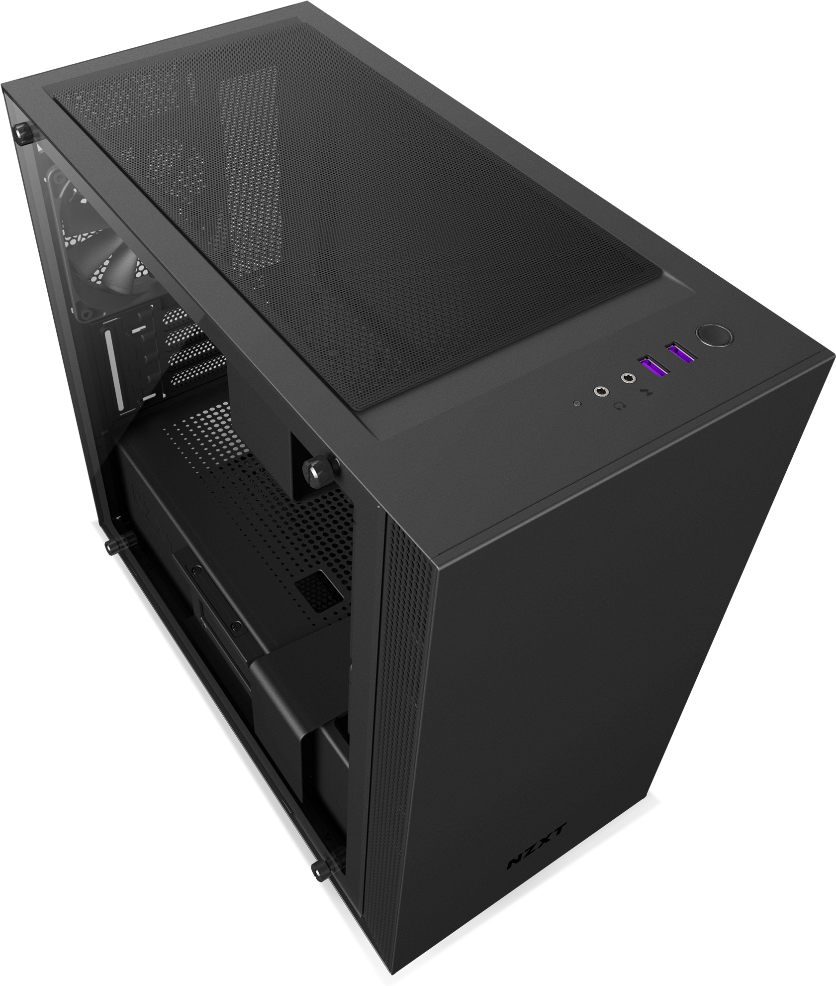 Microatx Pc Gaming Case - Nzxt H400 (2000x2000), Png Download