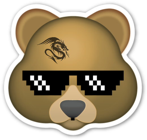 Emojis Bear🐻 Freetoedit Bear @asimpleclick - Whatsapp Animales Png Emoji (1024x1024), Png Download