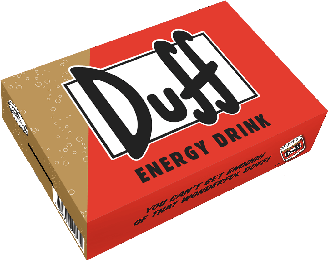 Duff Energy Drink Carton - Simpsons Duff Beer Coasters (1181x1181), Png Download