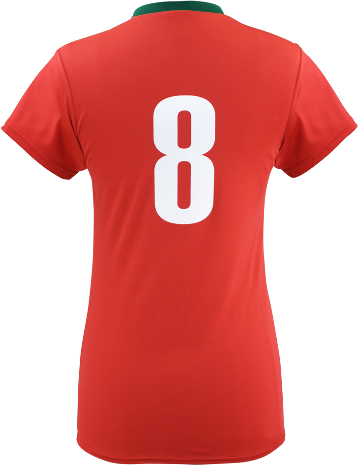 Pacer - Woman Soccer Shirt Back (840x1000), Png Download