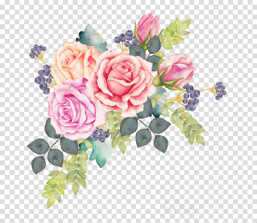 Flowers Watercolor Png Clipart Watercolor Painting (900x780), Png Download