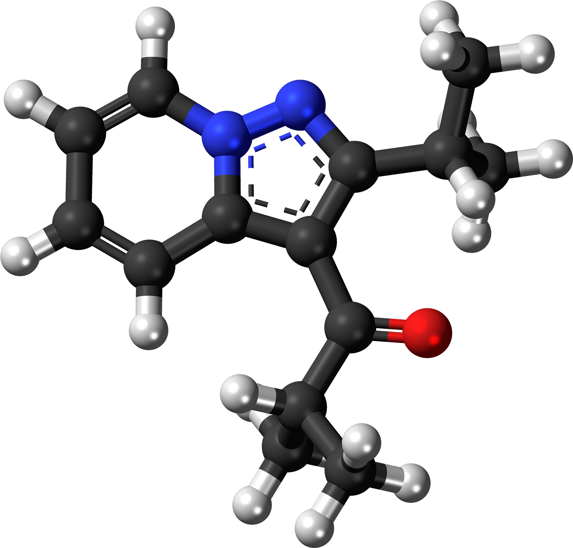 Ibudilast Molecule Ball - Inorganic Chemistry: Techniques And Mechanisms [book] (2000x1919), Png Download