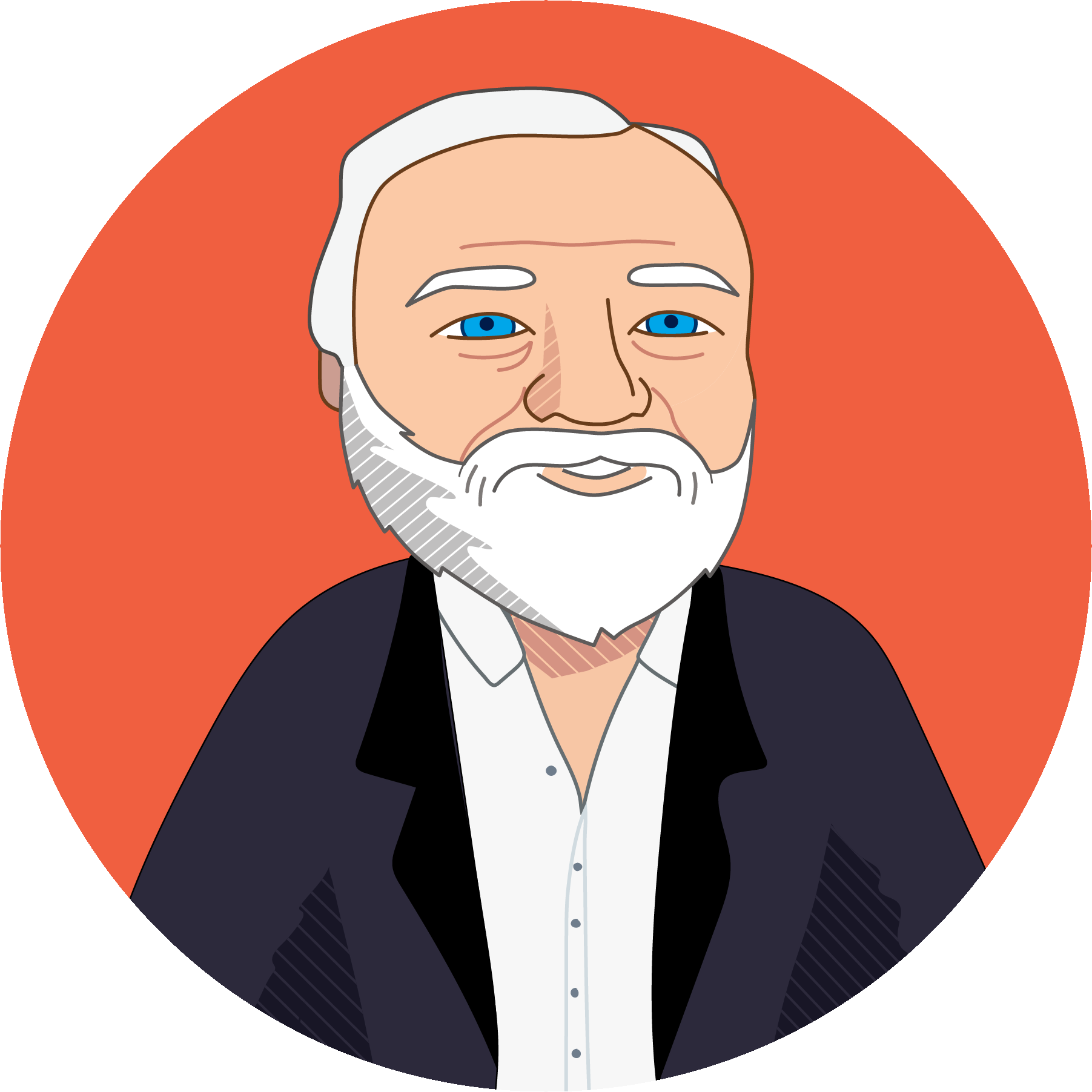 I'll Guide You To Adventure And Rewards This Summer - Cartoon Andrew Carnegie (1803x1803), Png Download