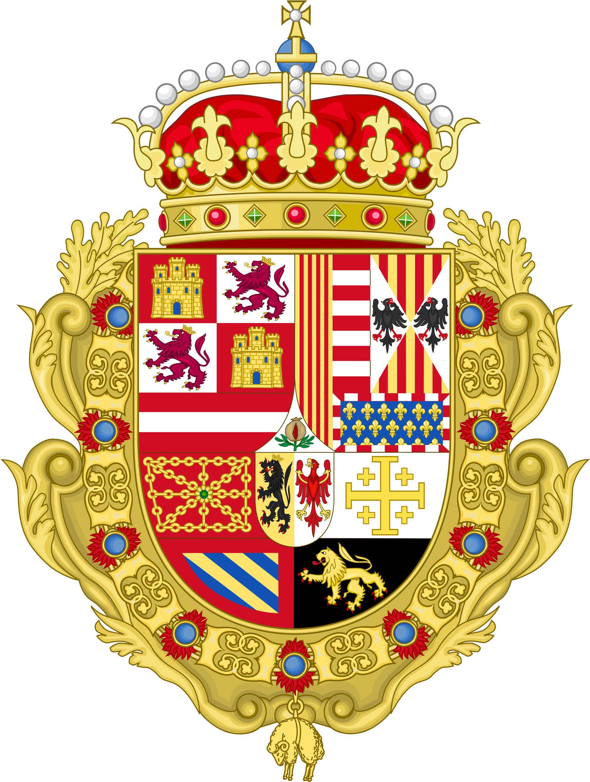 Open - Karl I Of Austria Coat Of Arms (2000x2663), Png Download