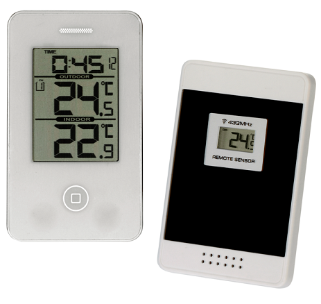 Trådløst Termometer Med Ur - Carpoint Digital Thermometer In-out Thermometer (610x610), Png Download
