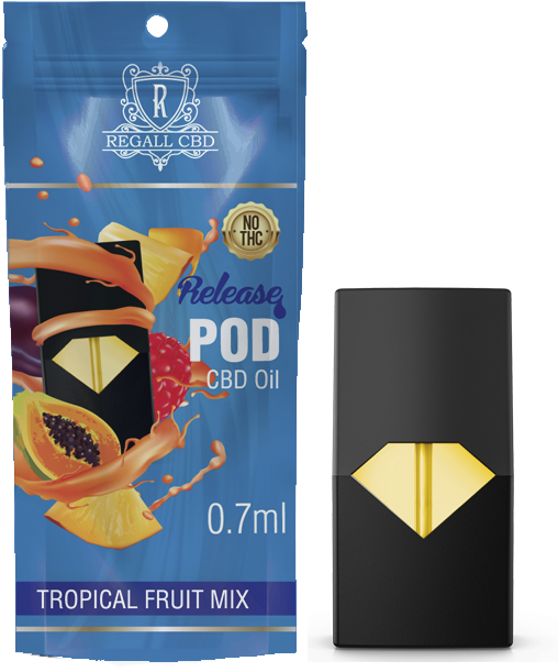 Regall Cbd Release Pod - Strawberry (557x668), Png Download