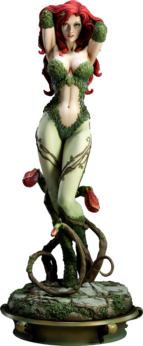 Dc Comics Premium Format™ Figure Poison Ivy - Sideshow Batman Poison Ivy Premium Format Figure (480x1157), Png Download