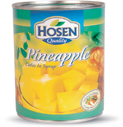 Hosen Pineapple Cubes In Syrup - Hosen Pineapple Slices In Syrup (700x700), Png Download