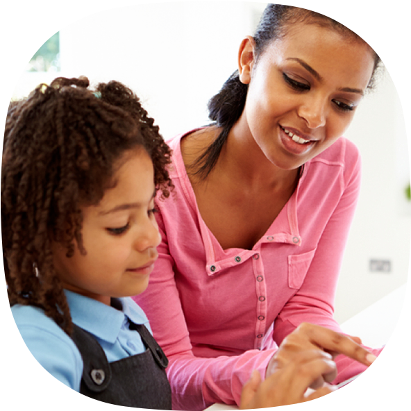 How Parental Control Apps Help Parents To Understand - Black Children Learning (600x600), Png Download