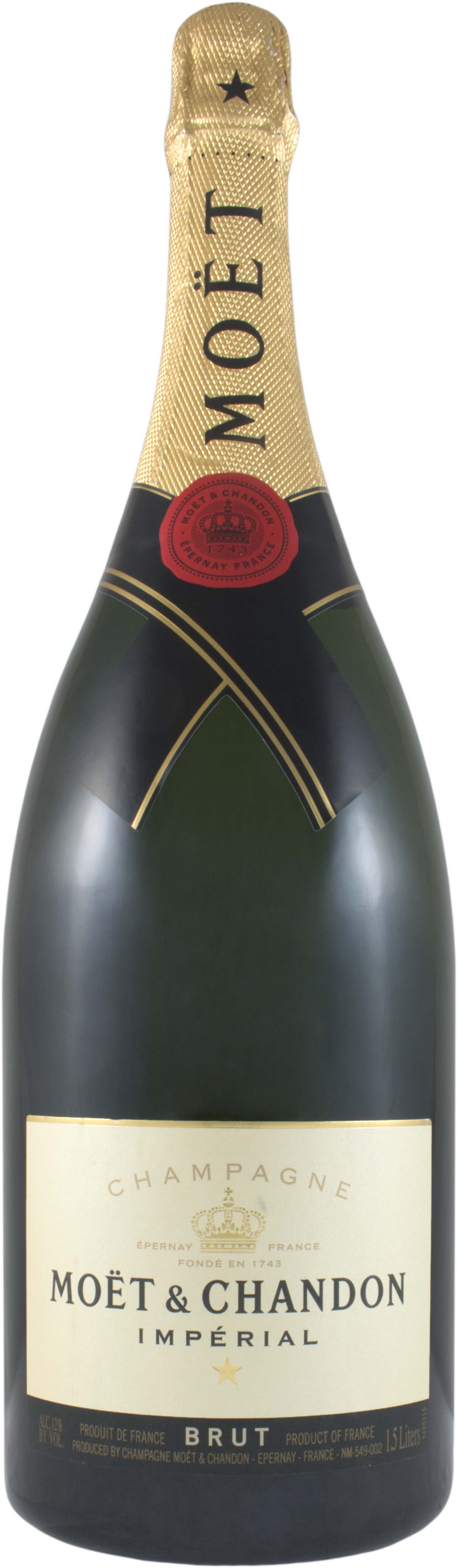 Iphone Label Thumb - Moet & Chandon Brut Imperial Non Vintage Champagne (1199x4097), Png Download
