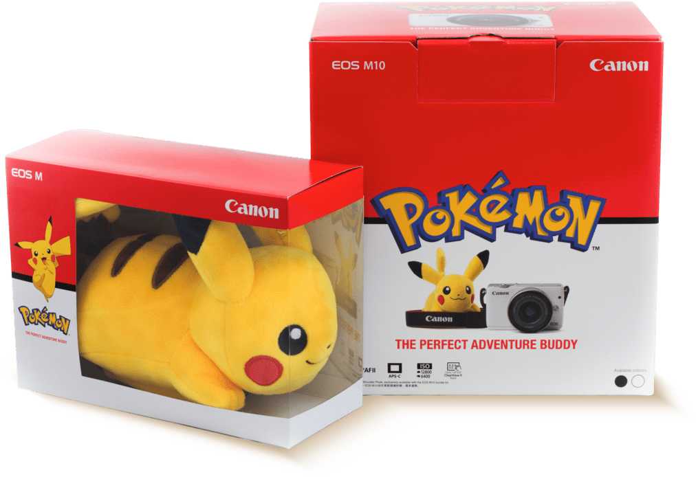 Otherwise, The Eos M10 Is A Lightweight, Compact Mirrorless - Canon Pikachu (1012x694), Png Download