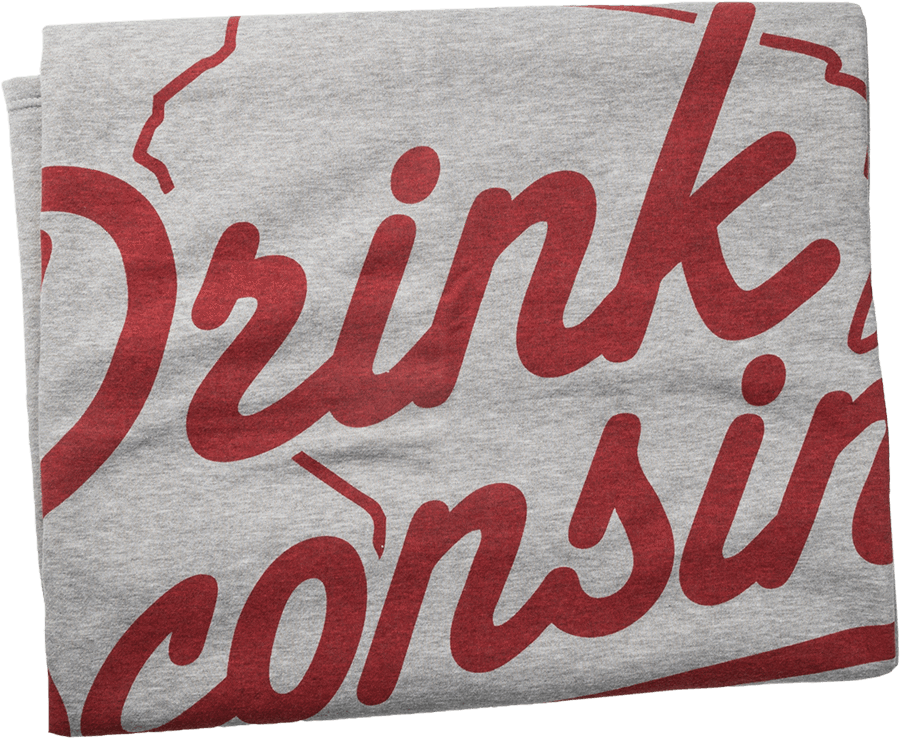 Drink Wisconsinbly Sweatshirt Blanket - Drink Wisconsinbly (1023x1024), Png Download