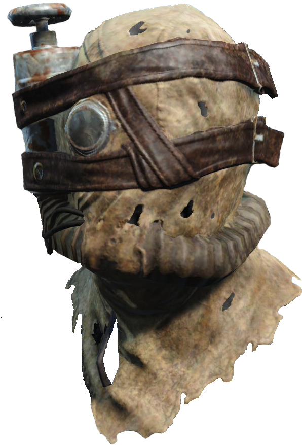 Fallout 4 Raider Sack Hood (709x935), Png Download