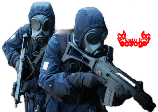 Gasmask - Gas Mask Soldiers Png (725x458), Png Download