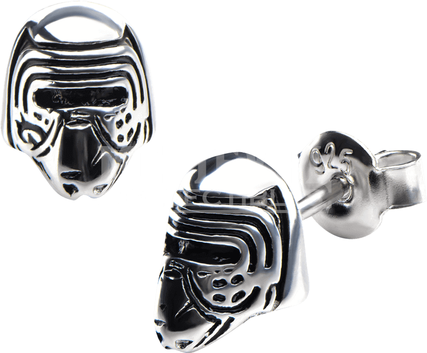 Force Awakens Kylo Ren Sterling Silver 3d Stud Earrings - Star Wars: The Force Awakens (850x850), Png Download