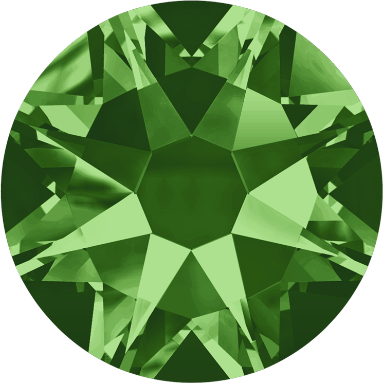 Swarovski 2088 Xirius Flatback Rhinestones Ss34 Fern - Fern Green Swarovski (900x900), Png Download