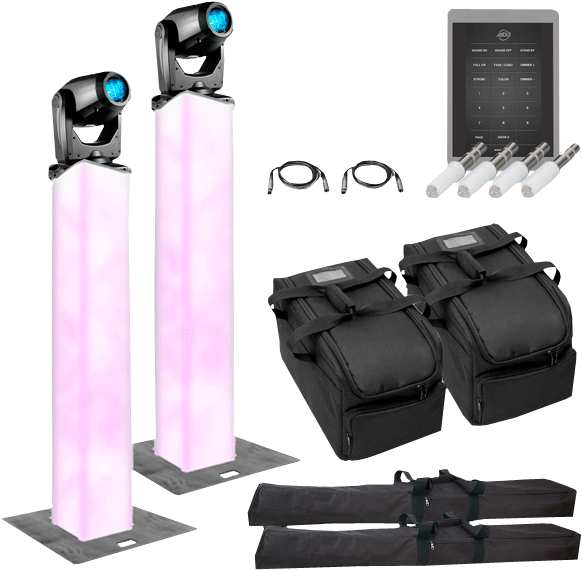 American Dj Focus Spot Three Z 100w Led Moving Head - (2) American Dj Focus Spot Three Z 100w Led Moving (600x600), Png Download