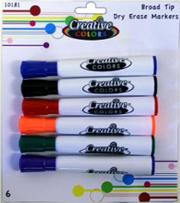 Creative Colors 1945701 Chalk Markers (900x650), Png Download