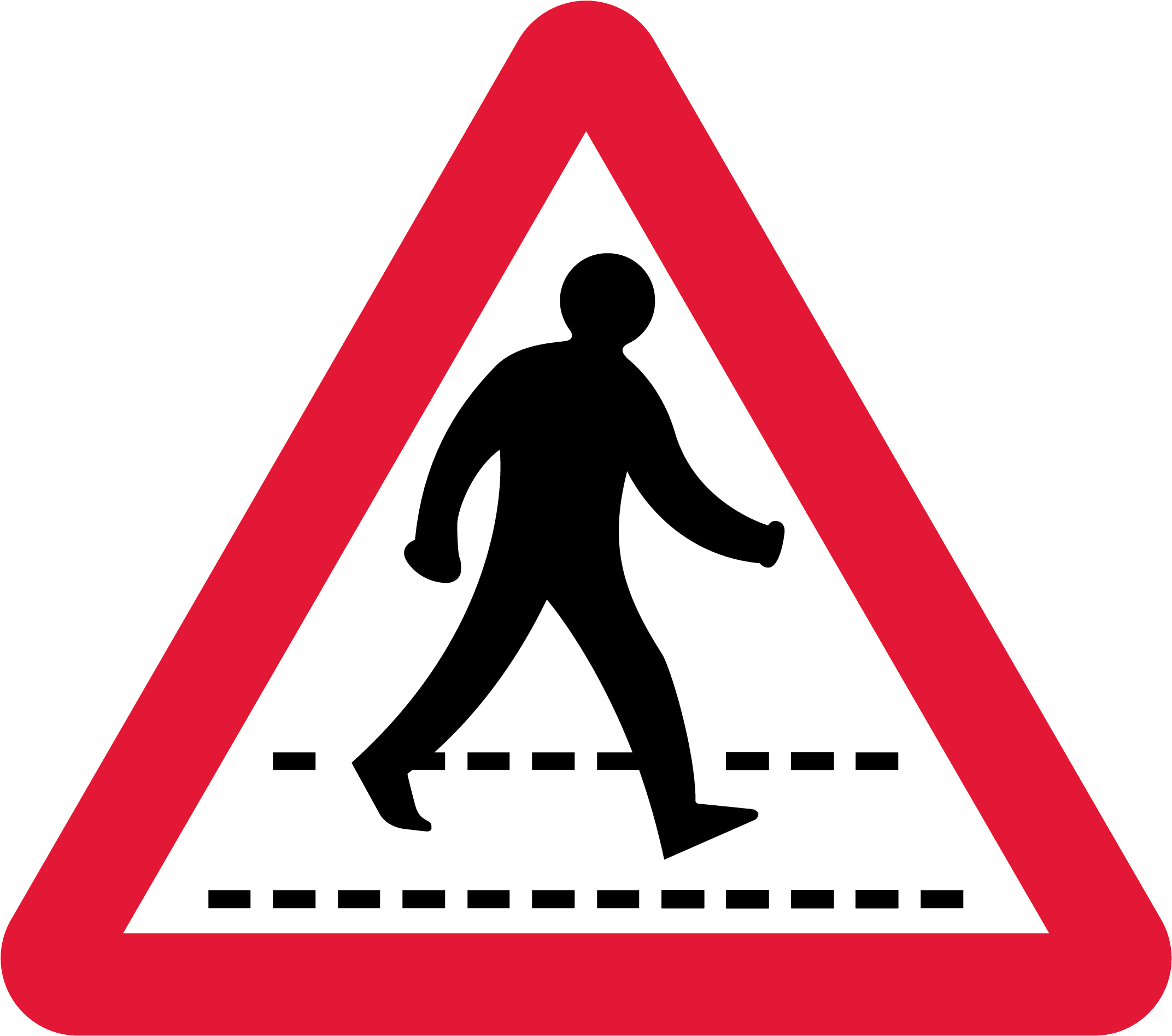 Traffic Sign Pictures - Road Narrows On Both Sides (680x600), Png Download