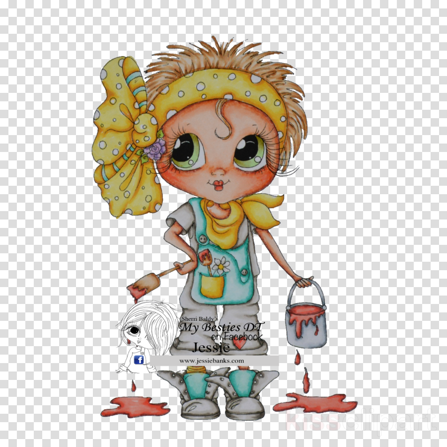 Scrapbook Dolls (900x900), Png Download