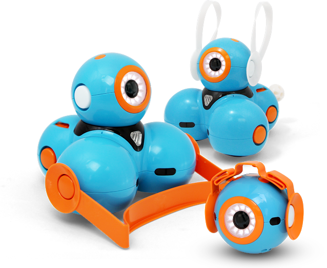 They Include A Xylophone, A Pusher Bar, A Smartphone - Dash Wonder Workshop (638x523), Png Download