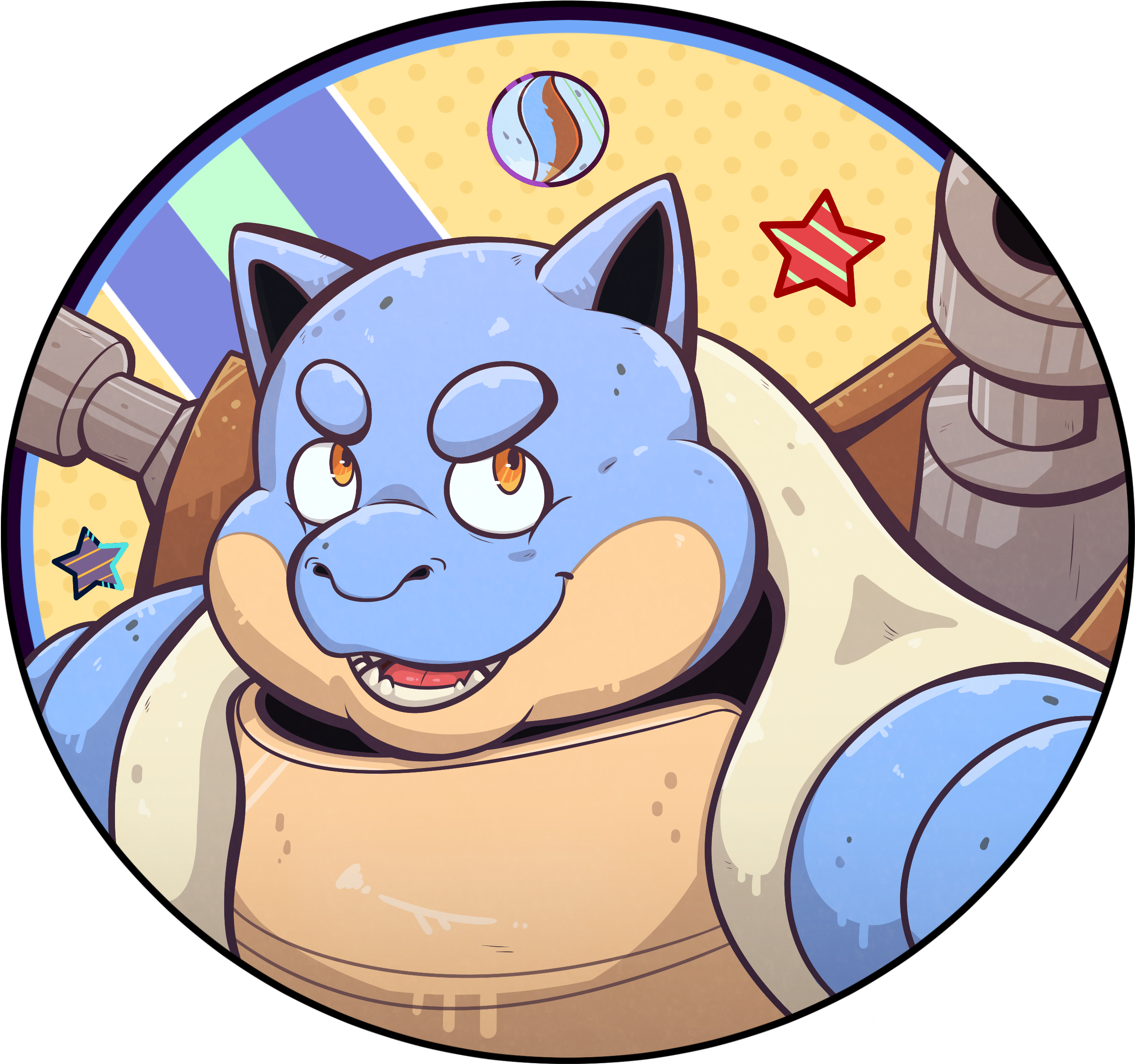 Pokemon Icon Blastoise - Chocofoxcolin Pokemon Icon Maikeru Dewott (2581x2450), Png Download