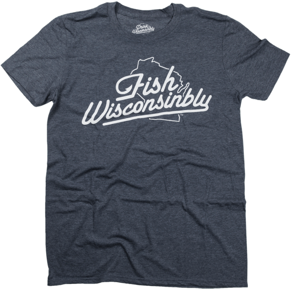 Drink Wisconsinbly Fish Wisconsinbly T-shirt (599x600), Png Download