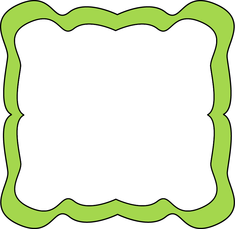 Lime Border Frame Png Transparent Image - Clip Art (808x788), Png Download