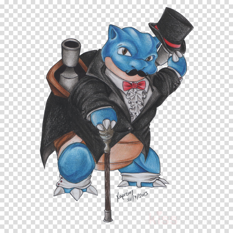 Awesome Blastoise Clipart Pikachu Blastoise Squirtle - Blastoise With A Mustache (900x900), Png Download