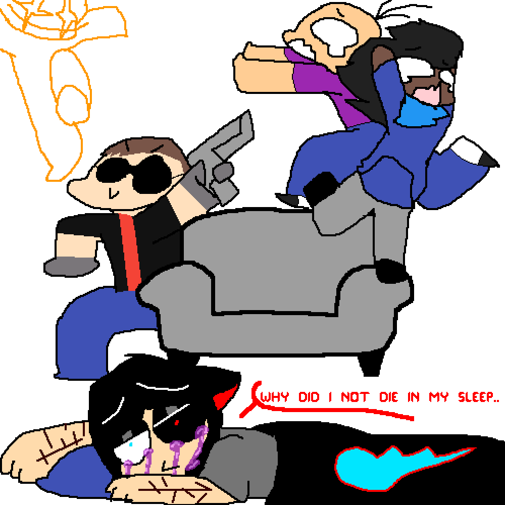 Run, He Got A Virtual Boy - Cartoon (1000x1000), Png Download