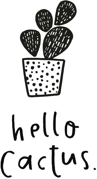 Cactus Png Transparent Image - Hello Cactus (570x798), Png Download