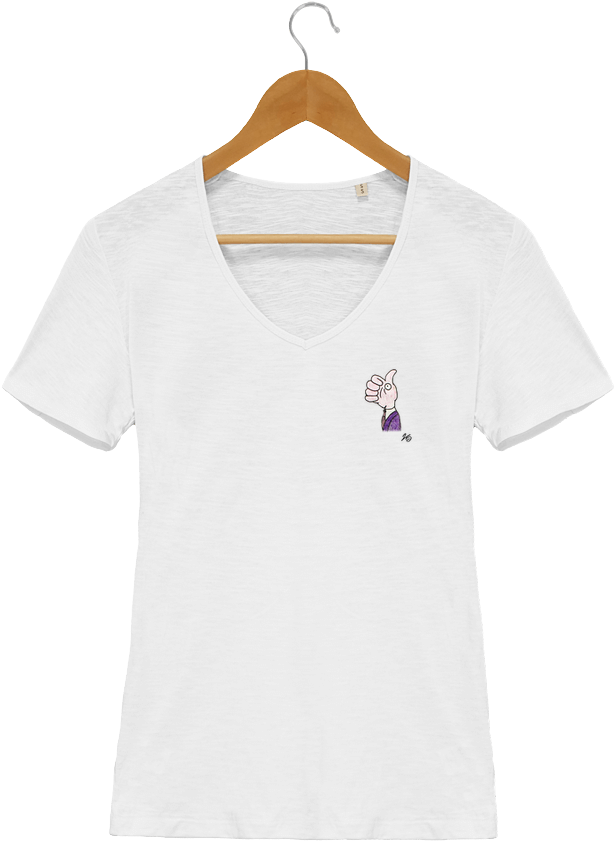 T-shirt Femme Col V Stella Chooses Serie - Tee Shirt Je Suis Pas Venue Ici Pour Souffrir (690x850), Png Download