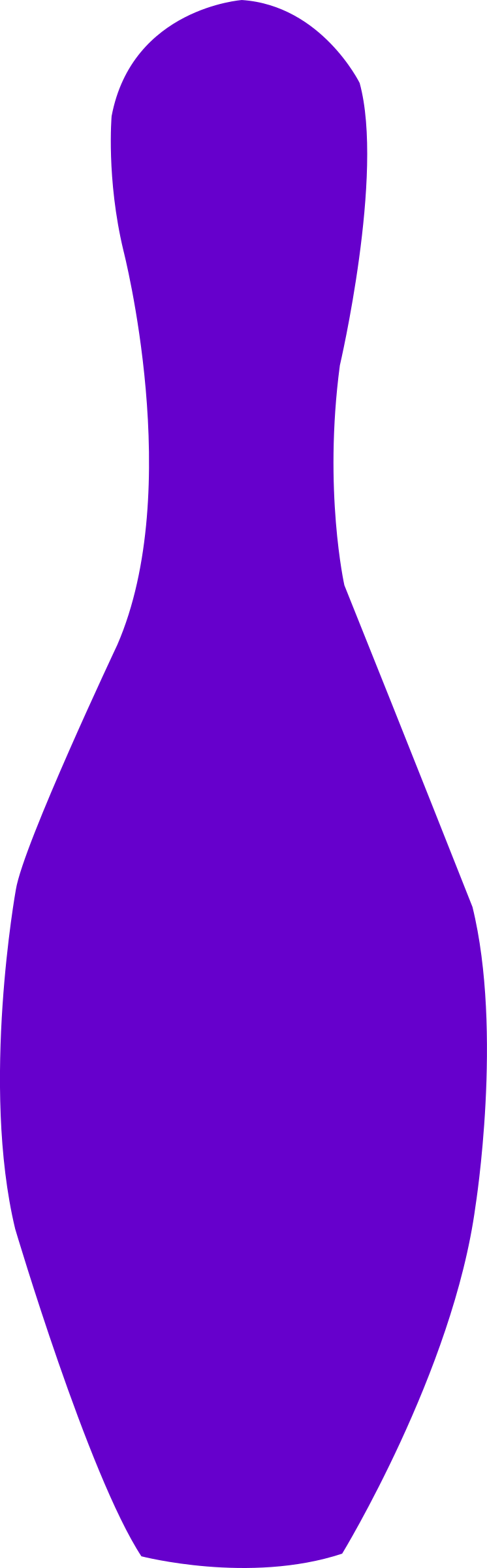 This Free Icons Png Design Of Bowling Pin Opurple (746x2400), Png Download